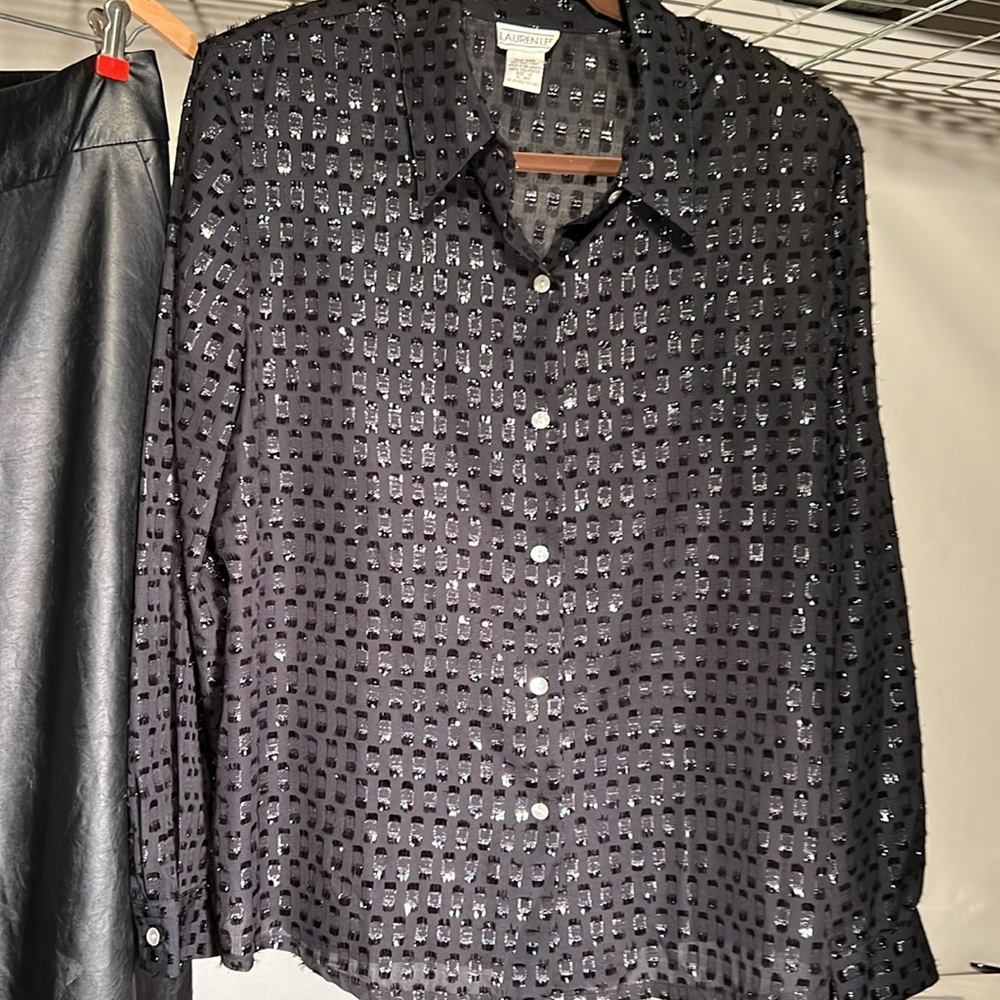 Lauren Lee, size 18, blouse with dazzel EUC